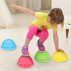 Tortoise Balance Pods 8 PCS | Inflatable Kids Sensory Wobble Stepping Stones Set