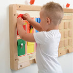 Manual Dexterity Board I | Kids Fine Motor Skills Fastening Activity Board