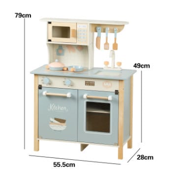 Wooden Kitchen Set for Kids Play | Pretend Play Cooking Toy Set