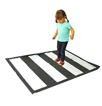 Kids Zebra Crossing Rug | Traffic Safety Educational Play Mat for Schools