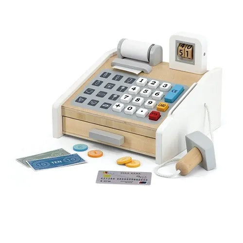 Kids Cash Register & Money Set | Pretend Play Calculator Toy for Early Math Learning