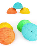Tortoise Balance Pods 8 PCS | Inflatable Kids Sensory Wobble Stepping Stones Set