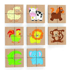 Magnetic Puzzle Block 32 Pcs Animals Set | Educational Wooden Learning Toy for Kids