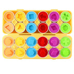 Matching Eggs 12 Pcs | Kids Shape & Color Sorting Educational Toy Set