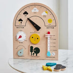 My Weather Clock | Kids Wooden Learning Clock & Weather Educational Toy