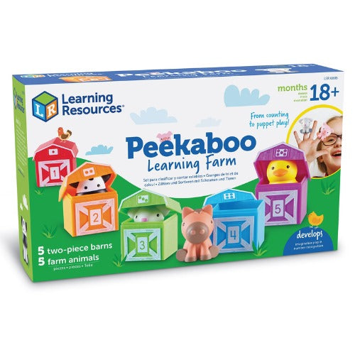 Peekaboo Learning Farm Toy Set | Kids Counting & Color Sorting Educational Play