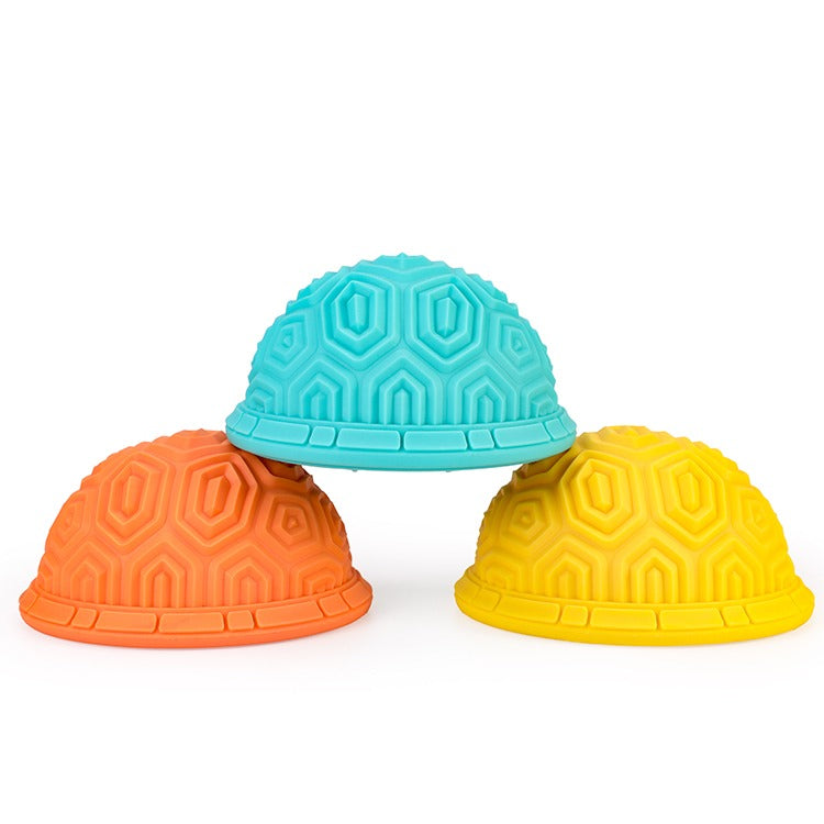 Tortoise Balance Pods 8 PCS | Inflatable Kids Sensory Wobble Stepping Stones Set