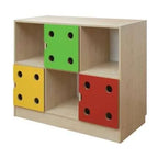 Dice Cabinet with 2 Doors | Elegant Storage Cabinet for Home, School Office