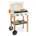 Wooden BBQ Set for Kids | 47-Piece Pretend Play Grill Toy with Accessories