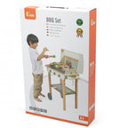 Wooden BBQ Set for Kids | 47-Piece Pretend Play Grill Toy with Accessories