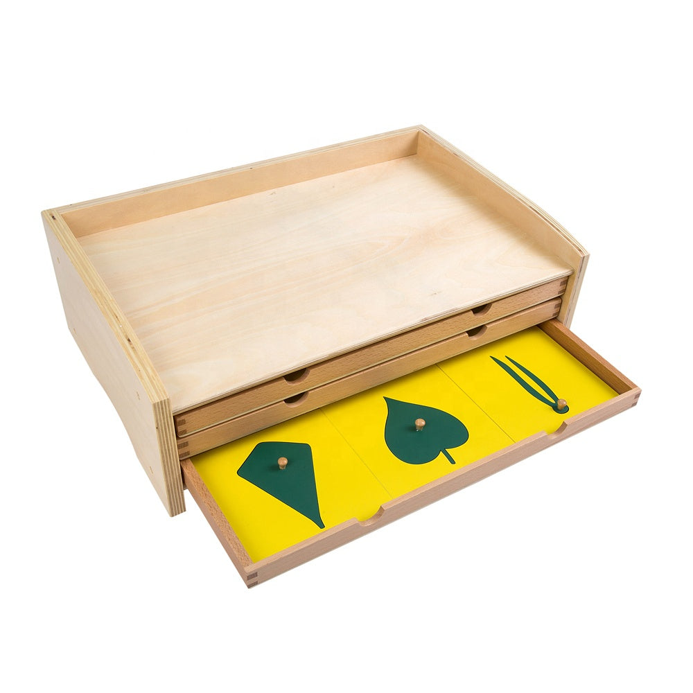 Leaf Cabinet 18 Insets Montessori Botany | Wooden Nature Learning Educational Toy