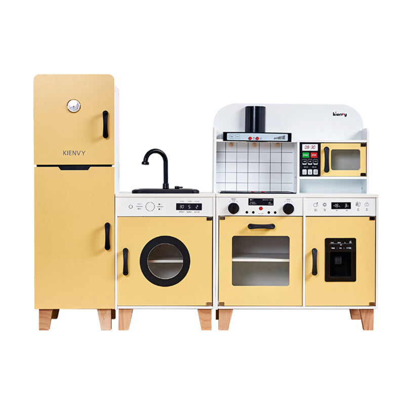 New Wooden Kitchen Playset with Sound, Light & Water | Kids Pretend Cooking Toy
