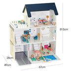 Korean Doll House with Furniture | Multi Room Wooden Pretend Play Toy for Kids