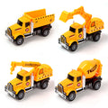 Construction Vehicles Set of 4 Engineering Trucks | Alloy Toy Cars for Kids