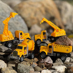 Construction Vehicles Set of 4 Engineering Trucks | Alloy Toy Cars for Kids