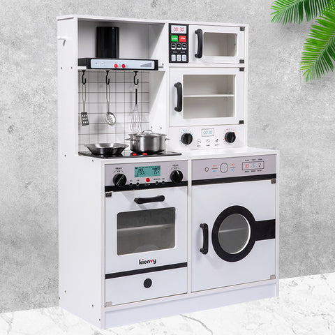 New Wooden Kitchen Play Set With Light And Sound