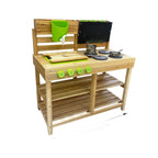 Wooden Outdoor Mud Kitchen for Kids | FSC Certified Pretend Play Garden Kitchen Set