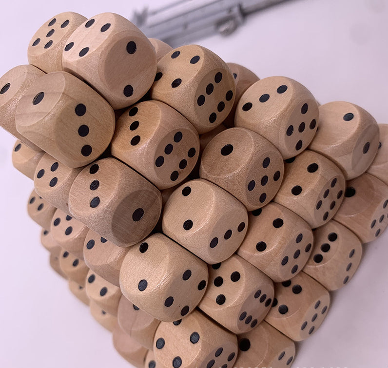 Wooden Dice Large 5cm | Math Learning Dice for Addition & Subtraction Kids Toy