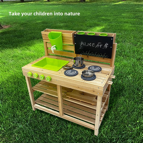 Wooden Outdoor Mud Kitchen