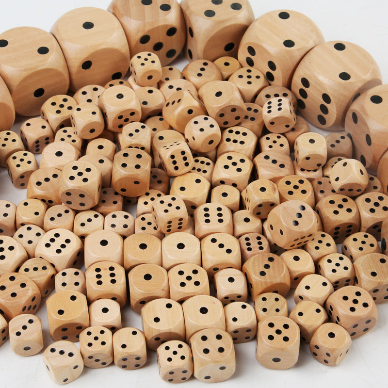 Wooden Dice Large 5cm | Math Learning Dice for Addition & Subtraction Kids Toy