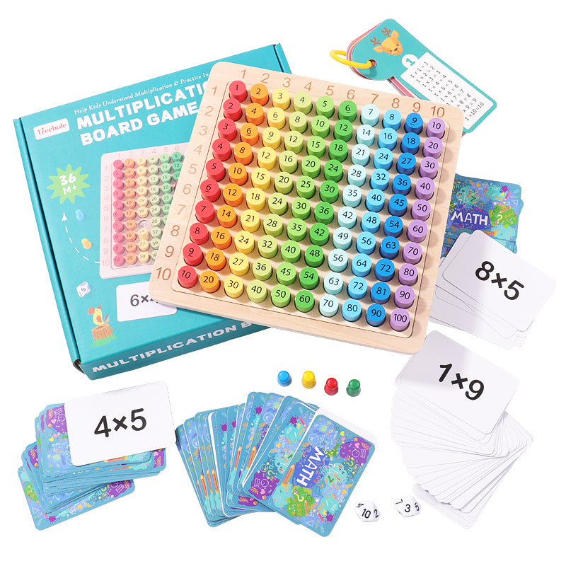 Multiplication Board Game | Kids Math Learning Toy for Times Tables Practice