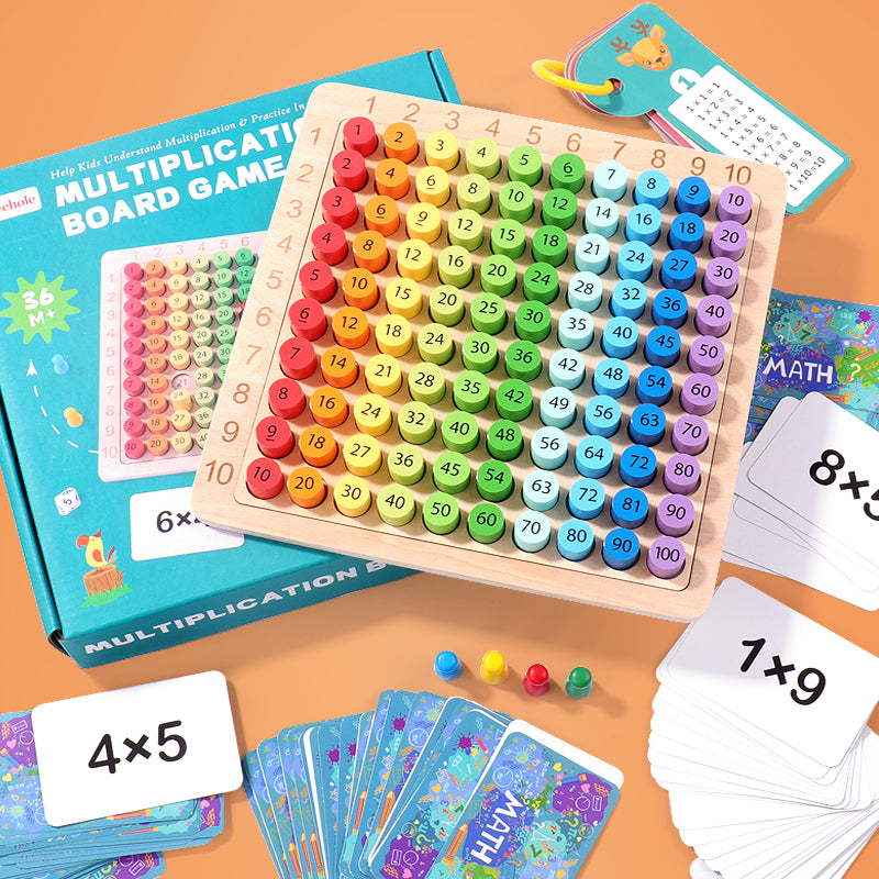 Multiplication Board Game | Kids Math Learning Toy for Times Tables Practice