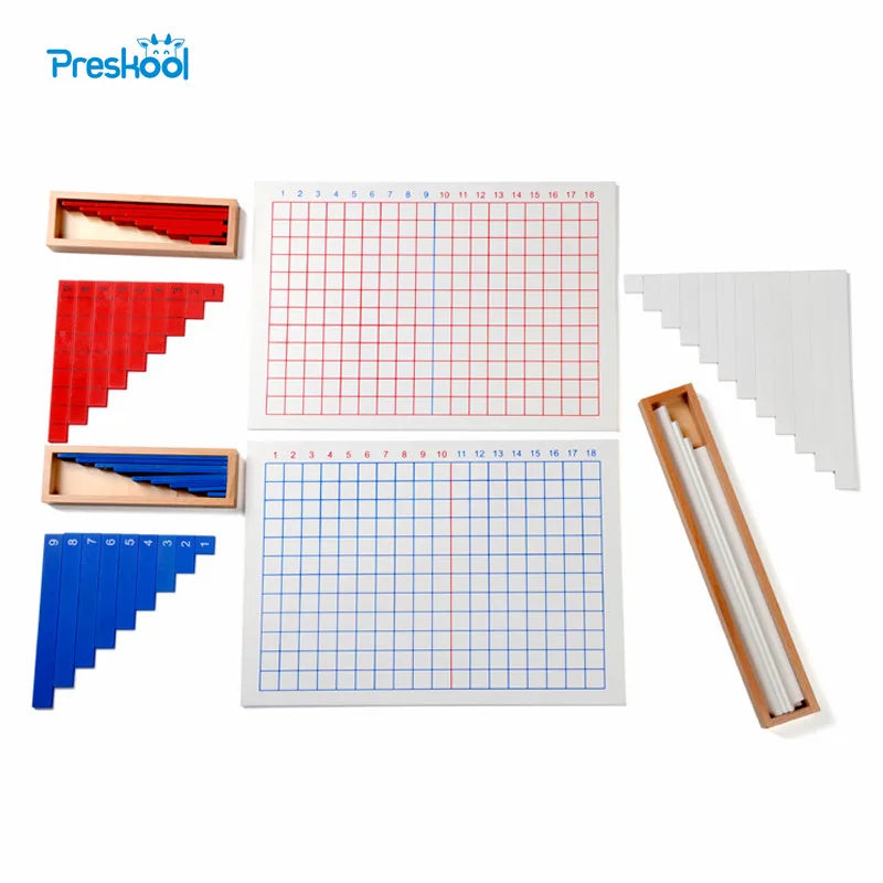 Addition & Subtraction Strip Board Montessori Math Toy | Kids Learning Material