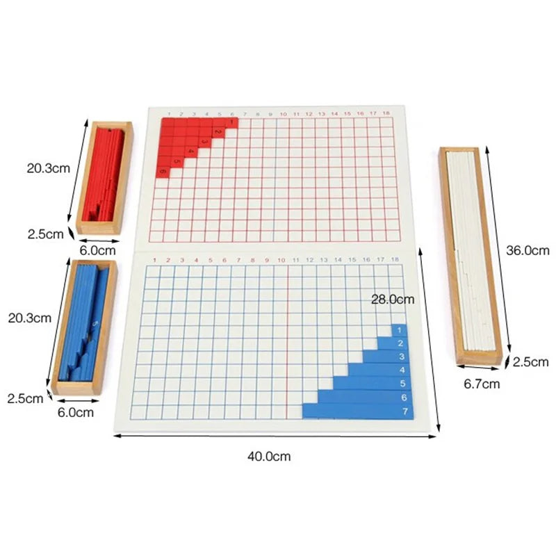 Addition & Subtraction Strip Board Montessori Math Toy | Kids Learning Material