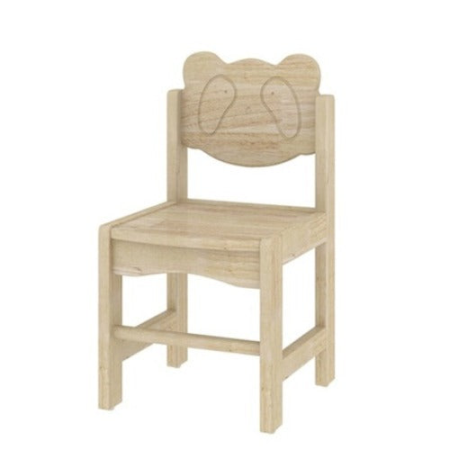 Wooden Animal Chair for Kids | Elephant Bear Panda Solid Beechwood Preschool Chair