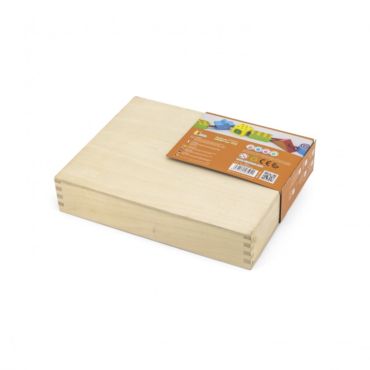 Lace Up Blocks Wooden Set | Counting & Fine Motor Learning Toy for Kids