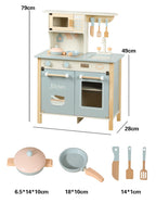 Wooden Kitchen Set for Kids Play | Pretend Play Cooking Toy Set