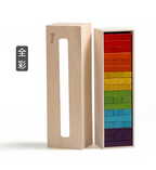 Colored Tumble Tower Wooden 54 Pcs | Kids Balance & Strategy Game