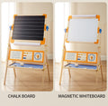Double-Sided Magnetic Drawing Board | Wooden Kids Easel Adjustable Board