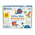 Pattern Block Activity Set 144 Pcs | Shape & Color Learning STEM Toy for Kids