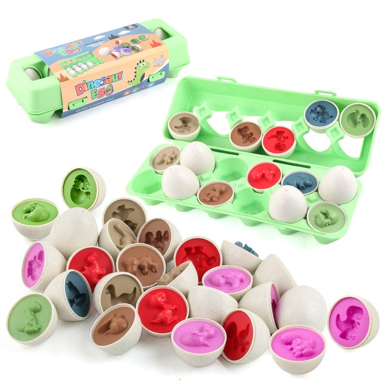 Matching Eggs 12 Pcs for Kids | Shape & Color Sorting Educational Toy Set