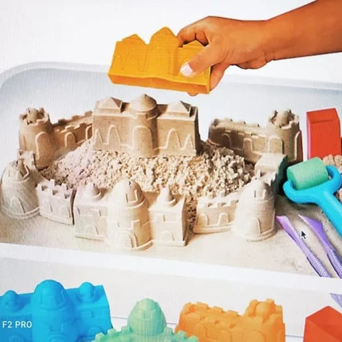 Kinetic Sensory Sand | Kids Mess-Free Tactile Play Sand 4 Colors