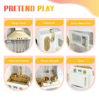Wooden Kids Kitchen Playset with Lights &amp; Water | Pretend Play Toy Set Ages 3–6