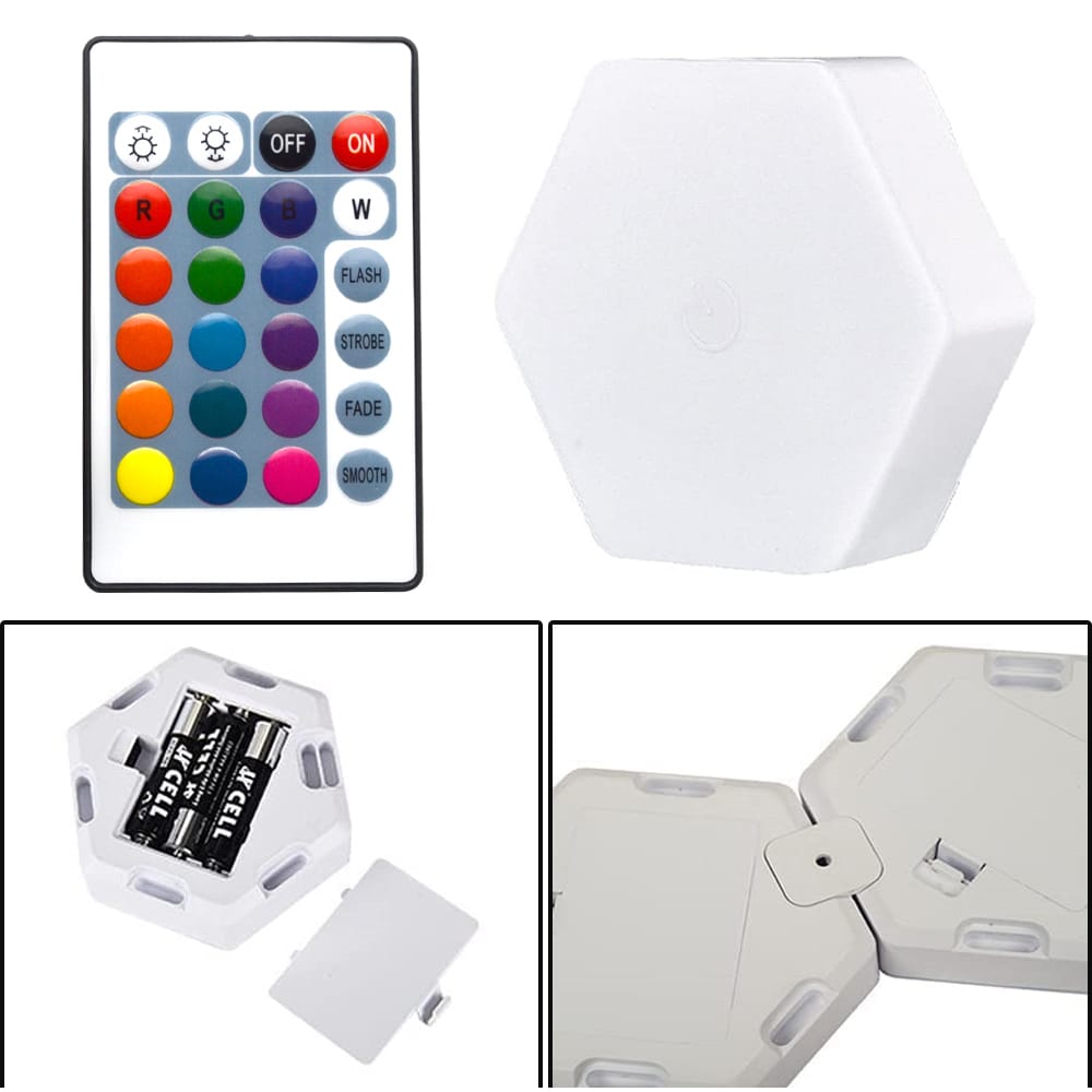 Bright Autism Tap Tap LED Lights 6 Pc | Sensory Wall Light Tiles for Kids