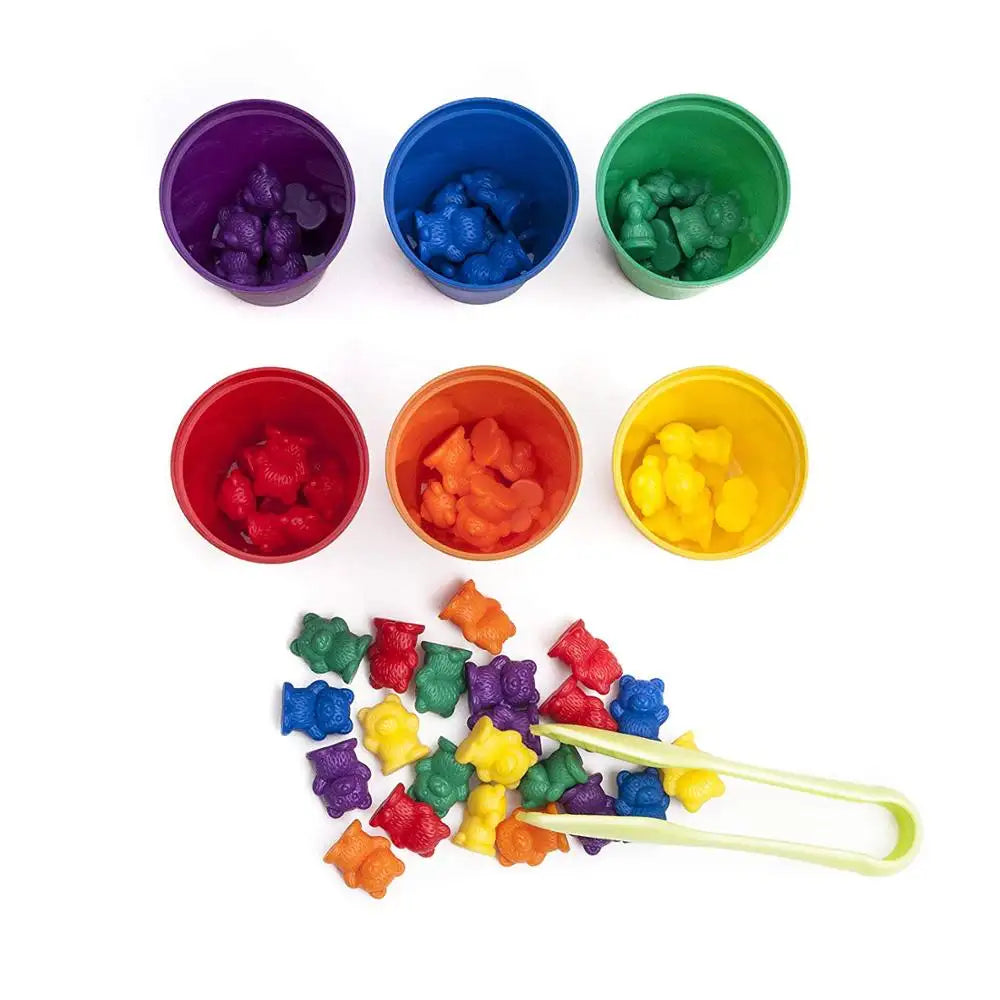 Rainbow Counting Bears STEM Toy | Sorting & Math Learning Game for Kids