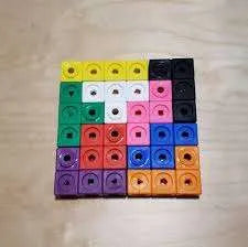 Unifix Blocks Kit 100 Pcs | Kids Linking Cubes Math Learning Toy with Activity Cards