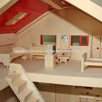 Happy Family Doll House Set | Wooden Dollhouse with Furniture & Accessories for Kids