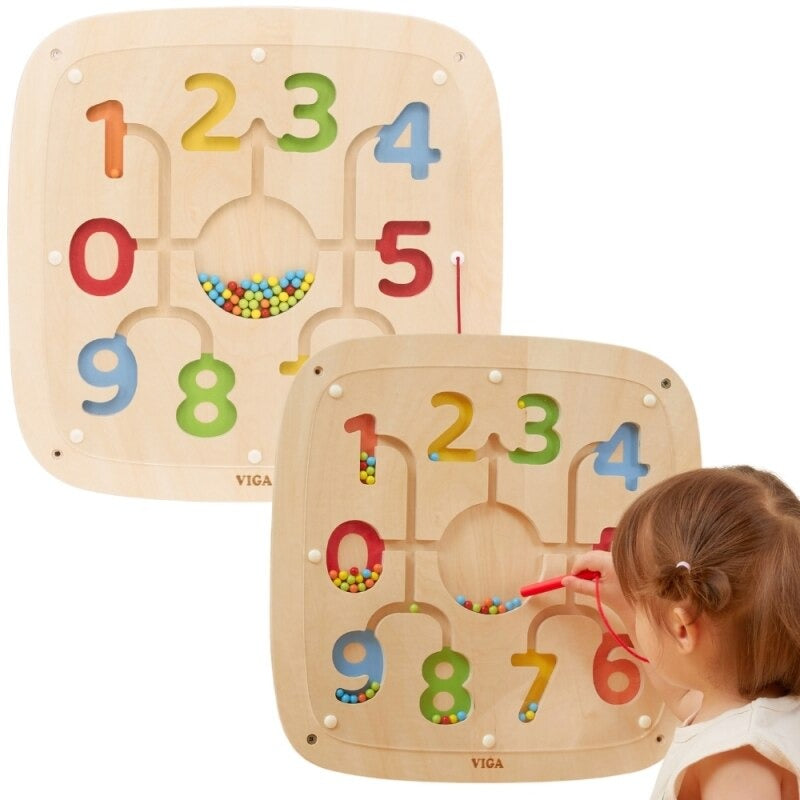 Counting & Color Sorting Wall Panel | Montessori Number Learning Toy for Kids