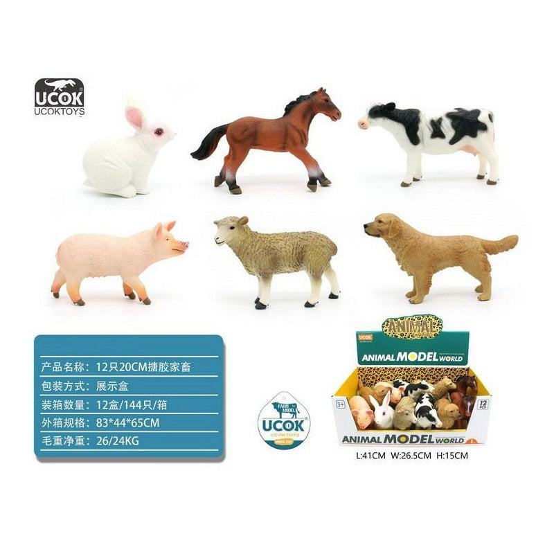 Farm Animals Giant Set of 12 | Educational Animal Toys for Kids & Toddlers