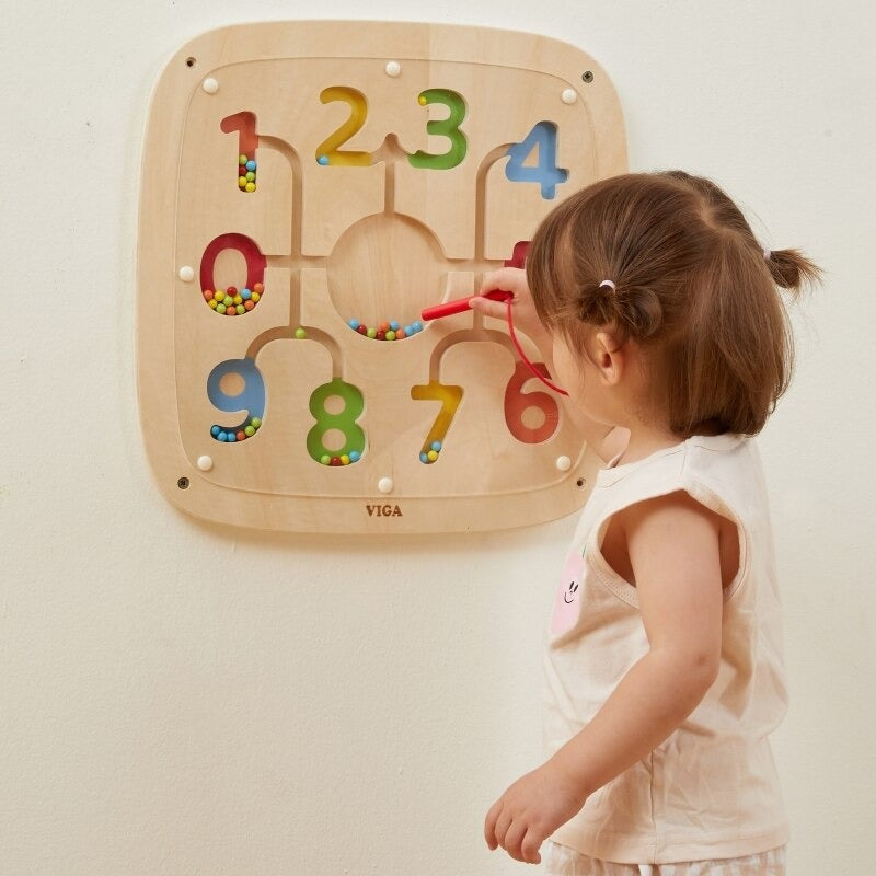 Counting & Color Sorting Wall Panel | Montessori Number Learning Toy for Kids