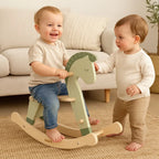 Wooden Rocking Horse Kids Toy | Classic Ride-On Balance Toy for Toddlers