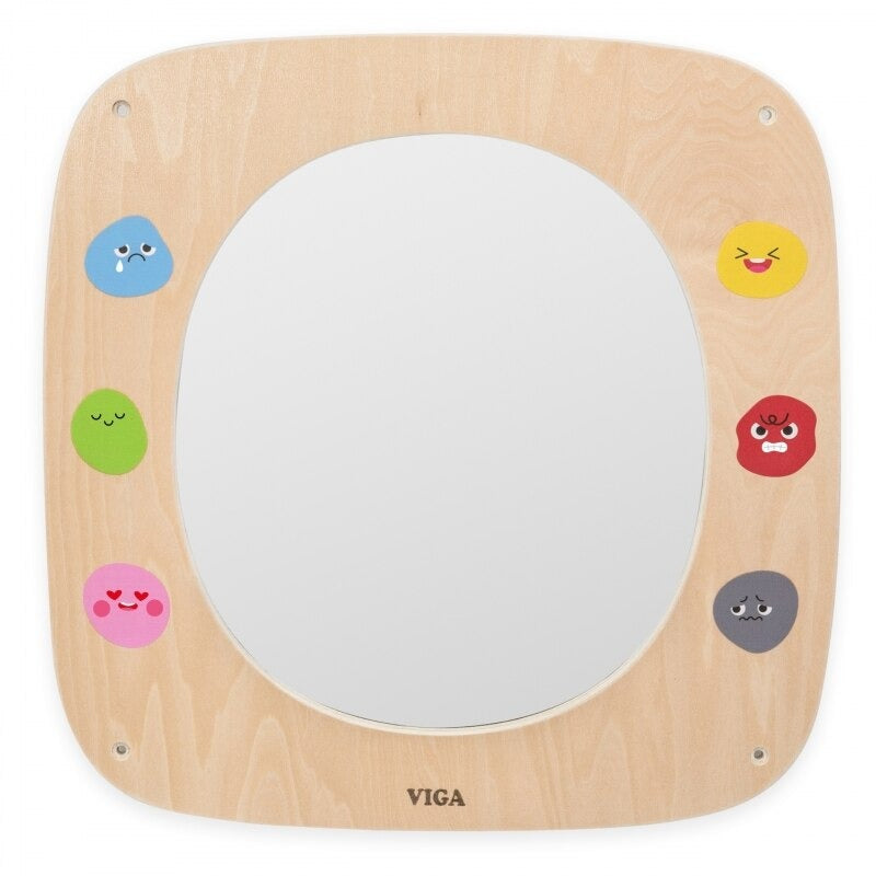 Mirror &amp; Emotions Wall Activity Panel | Montessori Emotional Learning Toy for Kids