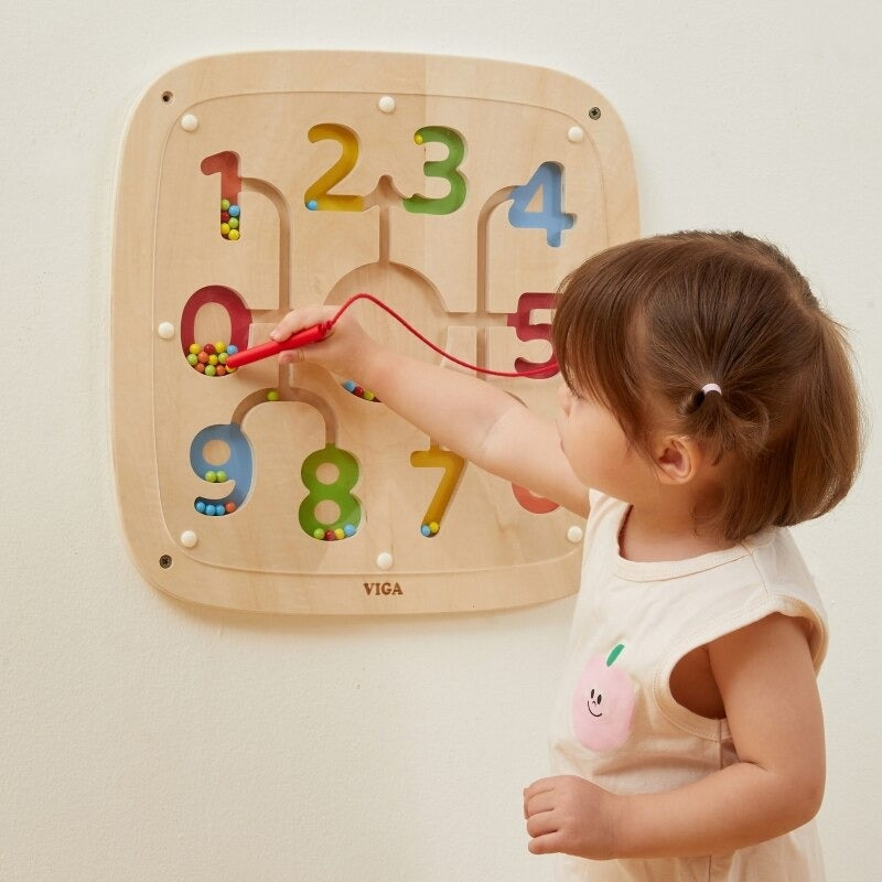 Counting & Color Sorting Wall Panel | Montessori Number Learning Toy for Kids