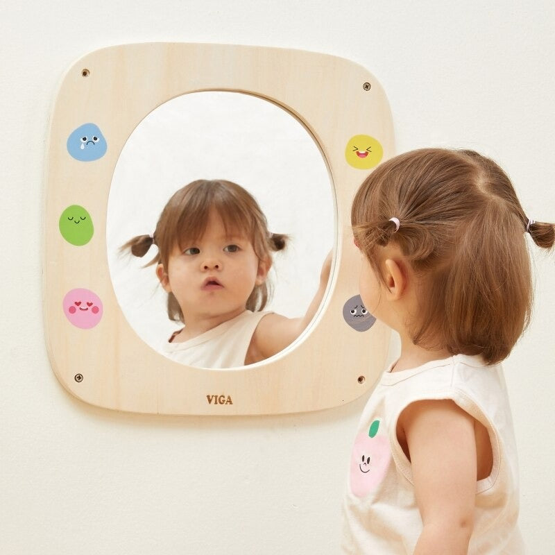 Mirror &amp; Emotions Wall Activity Panel | Montessori Emotional Learning Toy for Kids