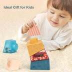 Sensory Stacking Blocks Montessori Toy | Baby Balance & Learning Cubes