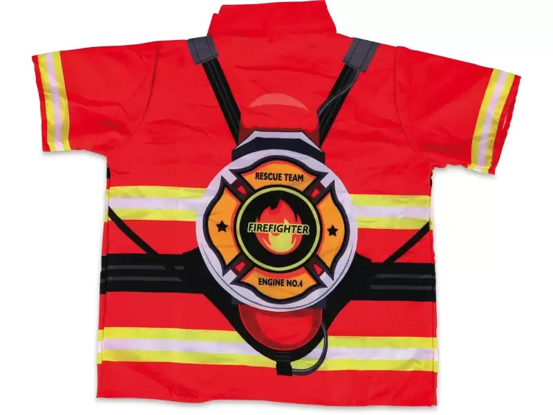 Firefighter Costume Set 8 Pcs | Kids Role Play Fire Rescue Dress Up Kit